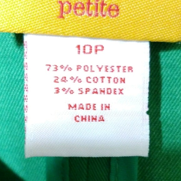 Ruby Rd green jacket petite button front 10P - Picture 8 of 8